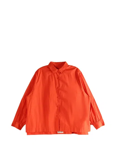 Casey Casey Cotton Shirt In Orange