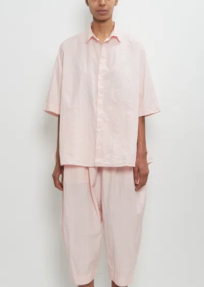 Casey Casey Cotton Silk Waga Soleil Shirt In Pink