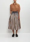 Casey Casey Cotton Taffeta Pleated Skirt In As Is