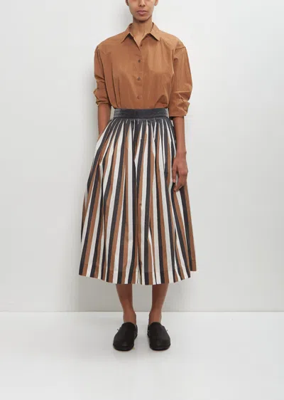 Casey Casey Cotton Taffeta Pleated Skirt In As Is