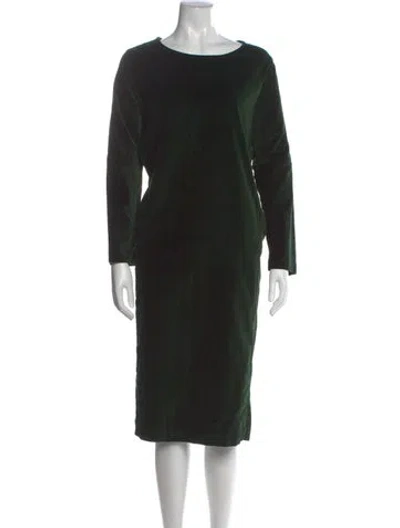 Pre-owned Casey Casey Crew Neck Knee-length Dress In Black