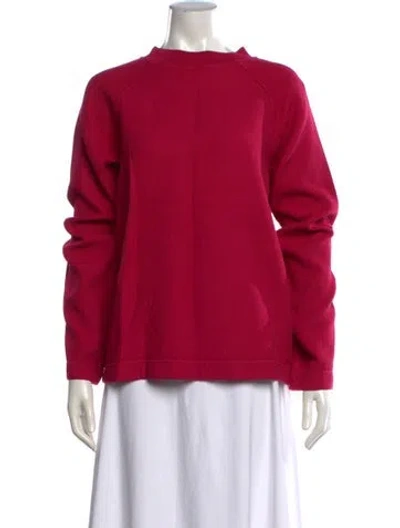 Pre-owned Casey Casey Crew Neck Long Sleeve Sweatshirt In Pink