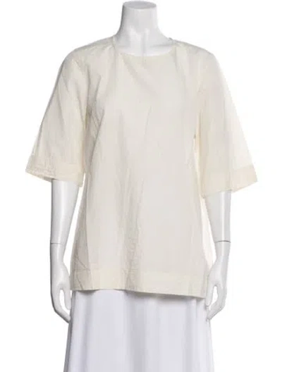 Pre-owned Casey Casey Crew Neck Short Sleeve Top W/ Tags In Neutral