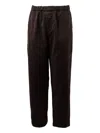 Casey Casey Elastic-waistband Trousers In Brown