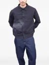 Casey Casey Fabu Buttoned Side-pocket Overshirt In Blue