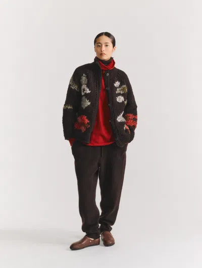 Casey Casey Flora Cardigan In Black
