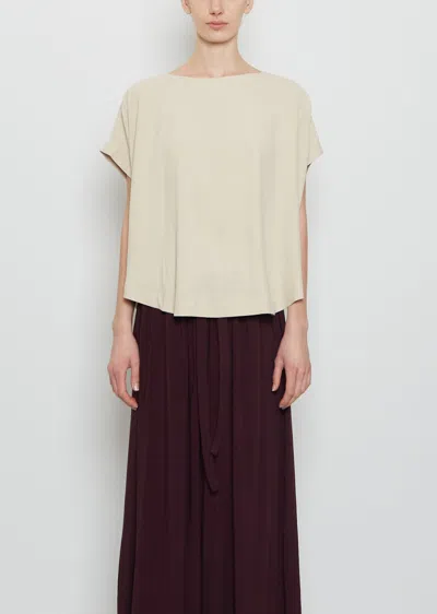 Casey Casey Francesca Silk Top In Sand