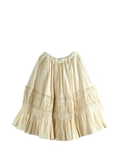 Casey Casey Gato Ruffled Skirt In Neutral
