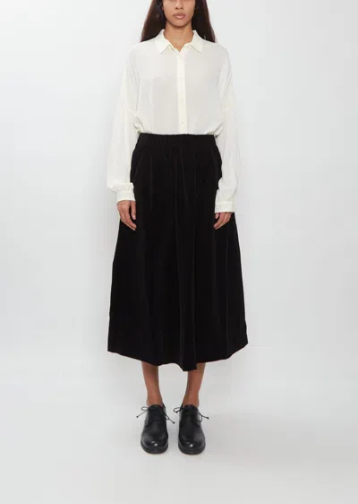 Casey Casey Ghosty Mid Velvet Skirt In Black