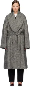 Casey Casey Gray Great Coat In Gray