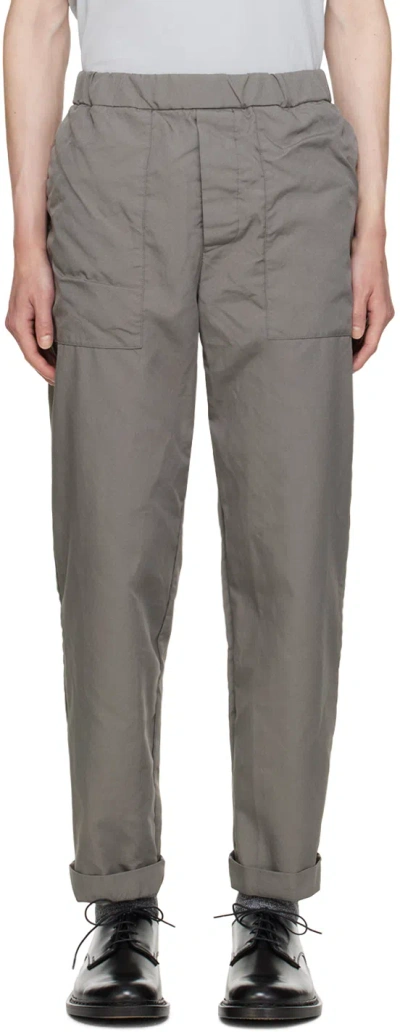 Casey Casey Gray Jog Ah Trousers In Chrome