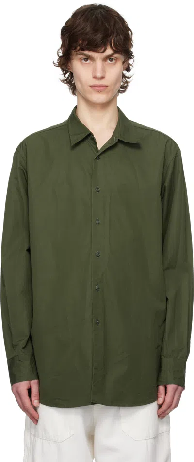 Casey Casey Green Fabiano Shirt In Olive