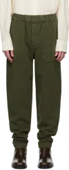 Casey Casey Green Jog Ah Militaire Trousers In Olive