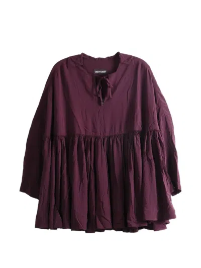 Casey Casey Halles Bb Tie-fastening Top In Purple
