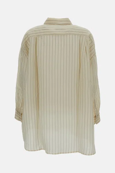 Casey Casey Hamnet Striped Shirt In Neutral