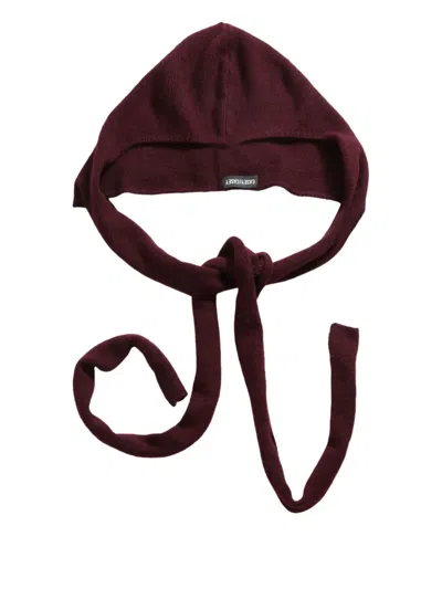 Casey Casey Hooded Tie Scarf In Brown