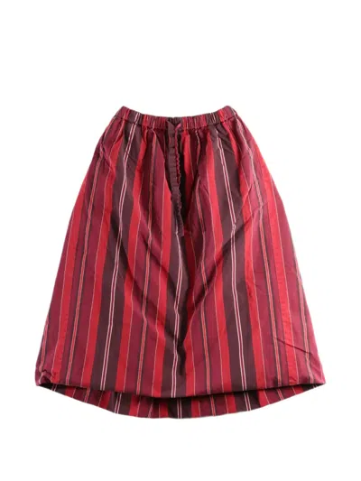 Casey Casey Jennie Striped Cotton Maxi Skirt In Multi