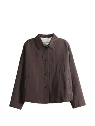 Casey Casey Juliette Button-fastening Jacket In Brown