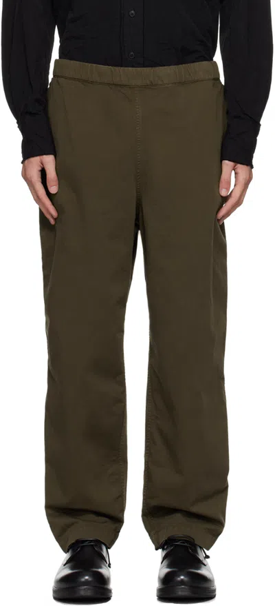 Casey Casey Khaki Fabi Trousers In Dark Khaki