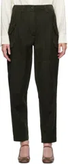 Casey Casey Khaki Mupo Trousers In Dark Khaki