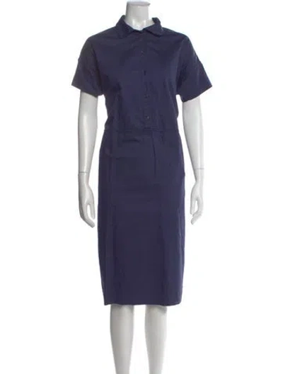 Pre-owned Casey Casey Knee-length Dress In Blue