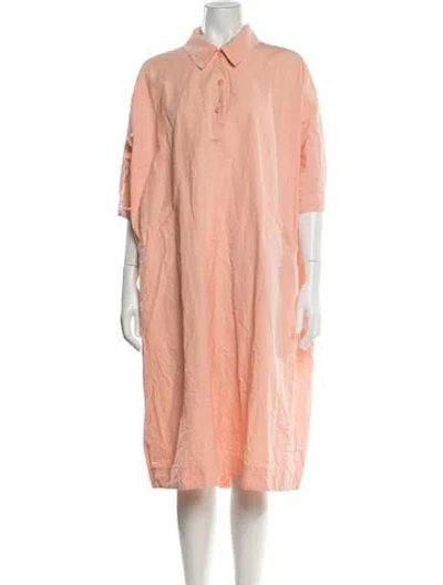 Pre-owned Casey Casey Knee-length Dress In Orange
