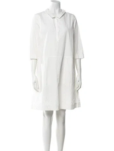 Pre-owned Casey Casey Knee-length Dress In White