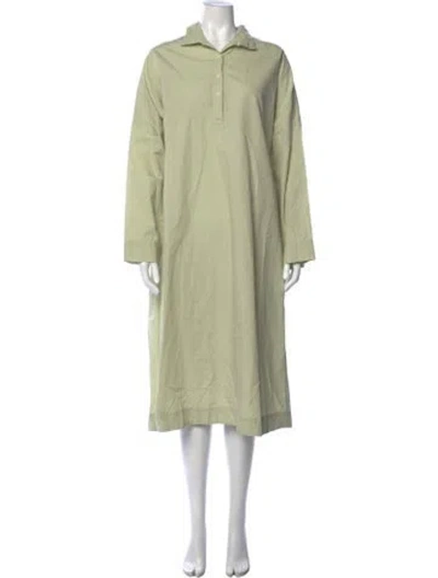 Pre-owned Casey Casey Long Dress In Green
