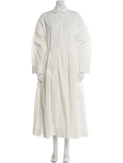Pre-owned Casey Casey Long Dress In Neutrals