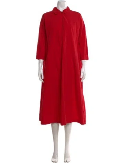 Pre-owned Casey Casey Long Dress In Red