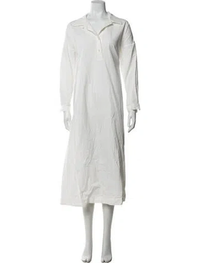 Pre-owned Casey Casey Long Dress In White