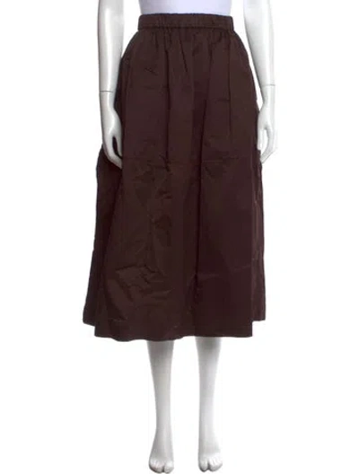 Pre-owned Casey Casey Long Skirt In Brown