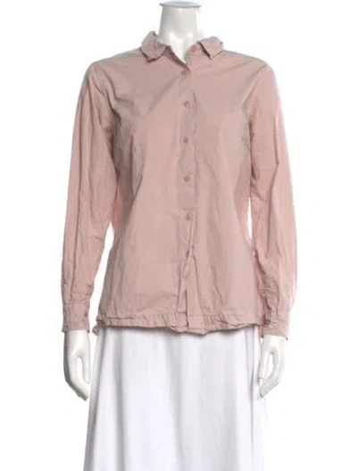 Pre-owned Casey Casey Long Sleeve Blouse In Pink