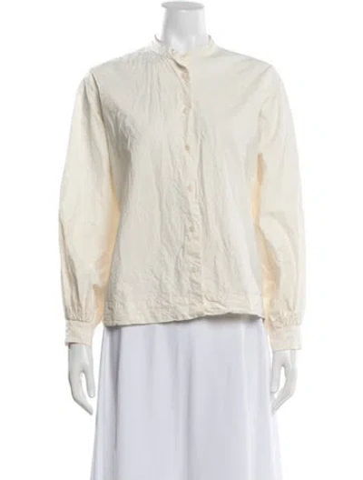 Pre-owned Casey Casey Long Sleeve Top In Neutrals