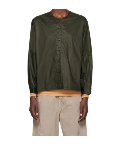 Casey Casey Long-sleeved Shirt In Black