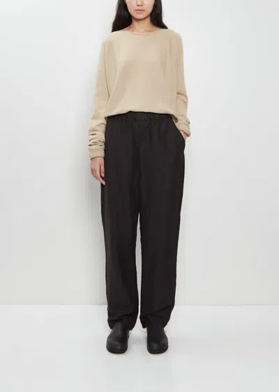Casey Casey Longe Chasse Linen Wool Pant In Brown
