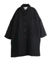 Casey Casey Long-sleeved Coat In Black