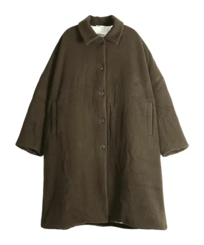 Casey Casey Long-sleeved Coat In Khaki