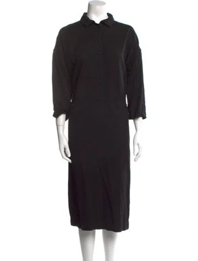 Pre-owned Casey Casey Midi Length Dress In Black