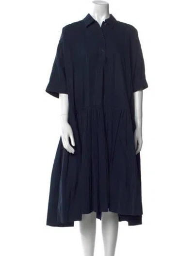 Pre-owned Casey Casey Midi Length Dress In Blue