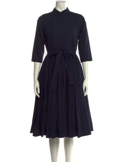 Pre-owned Casey Casey Midi Length Dress In Blue