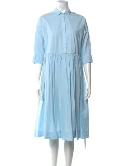 Pre-owned Casey Casey Midi Length Dress In Blue