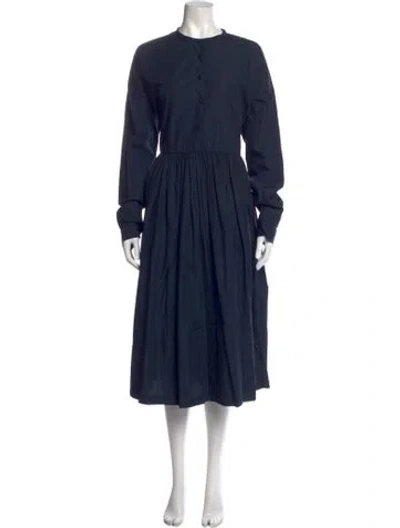 Pre-owned Casey Casey Midi Length Dress In Blue