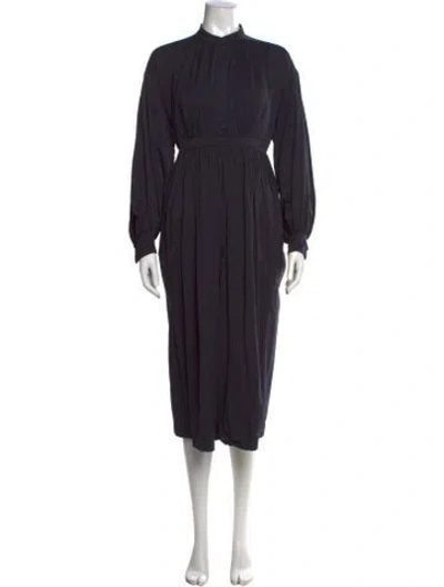 Pre-owned Casey Casey Midi Length Dress In Blue