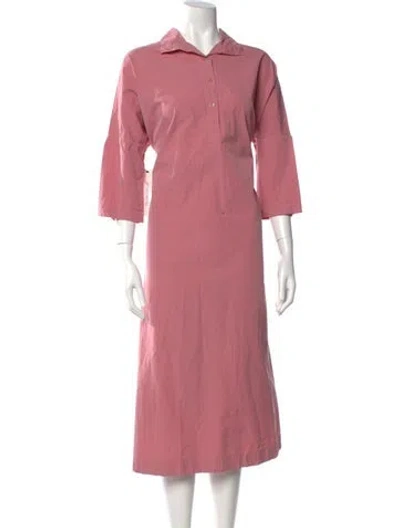 Pre-owned Casey Casey Midi Length Dress In Pink