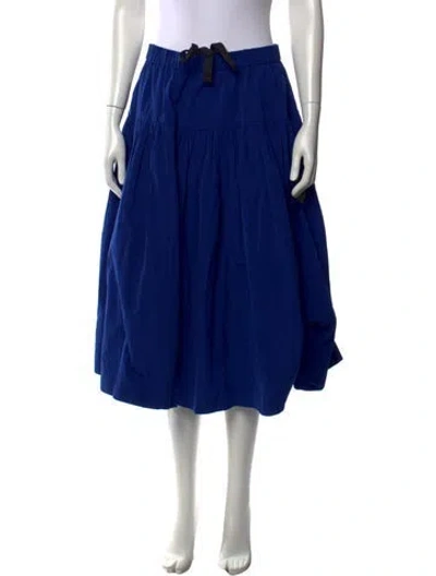 Pre-owned Casey Casey Midi Length Skirt In Blue