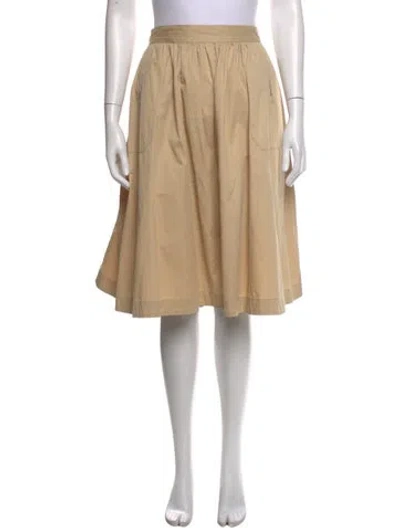 Pre-owned Casey Casey Midi Length Skirt In Neutrals