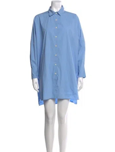 Pre-owned Casey Casey Mini Dress In Blue