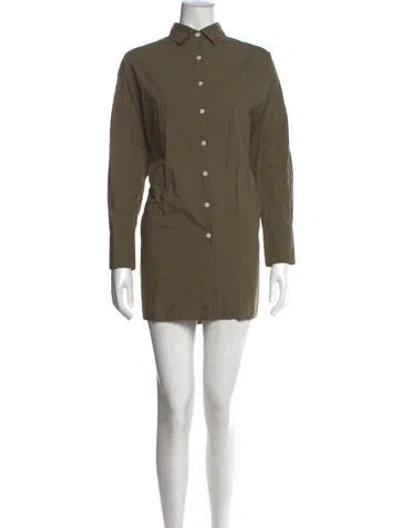 Pre-owned Casey Casey Mini Dress In Green