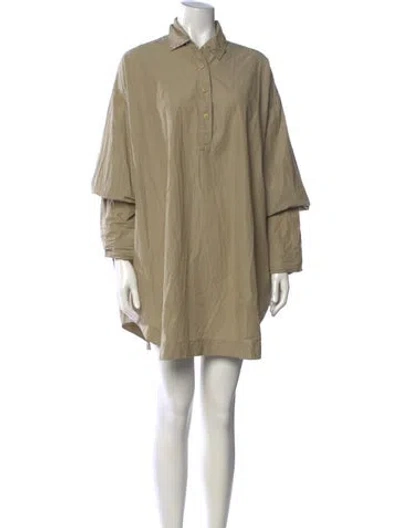 Pre-owned Casey Casey Mini Dress In Neutrals
